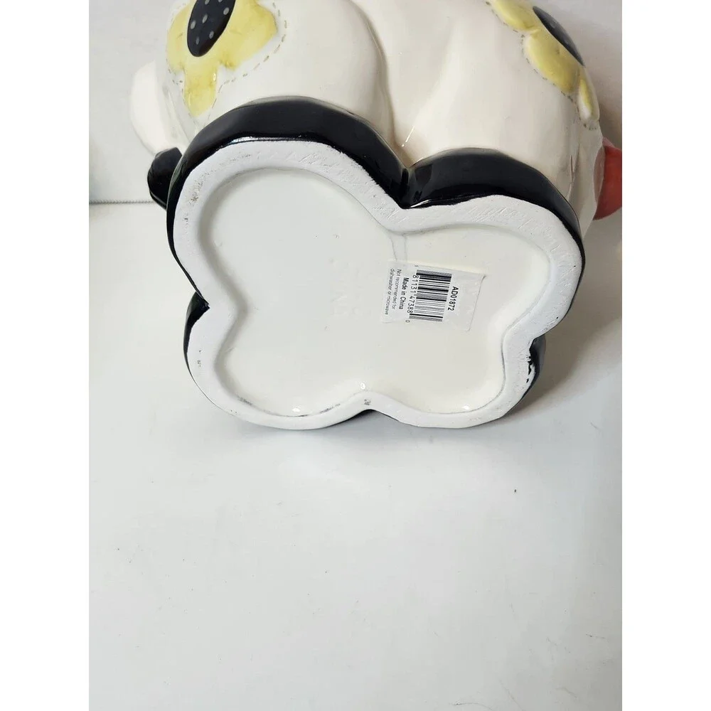 Bico Daisy Cow With Butterfly On Her Nose Cookie Jar